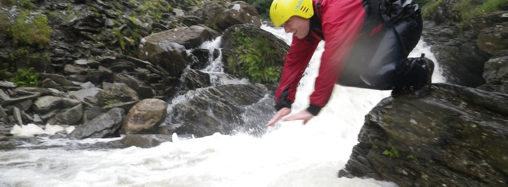 Gorge scramble Tilberthwaite Lake Ditrict